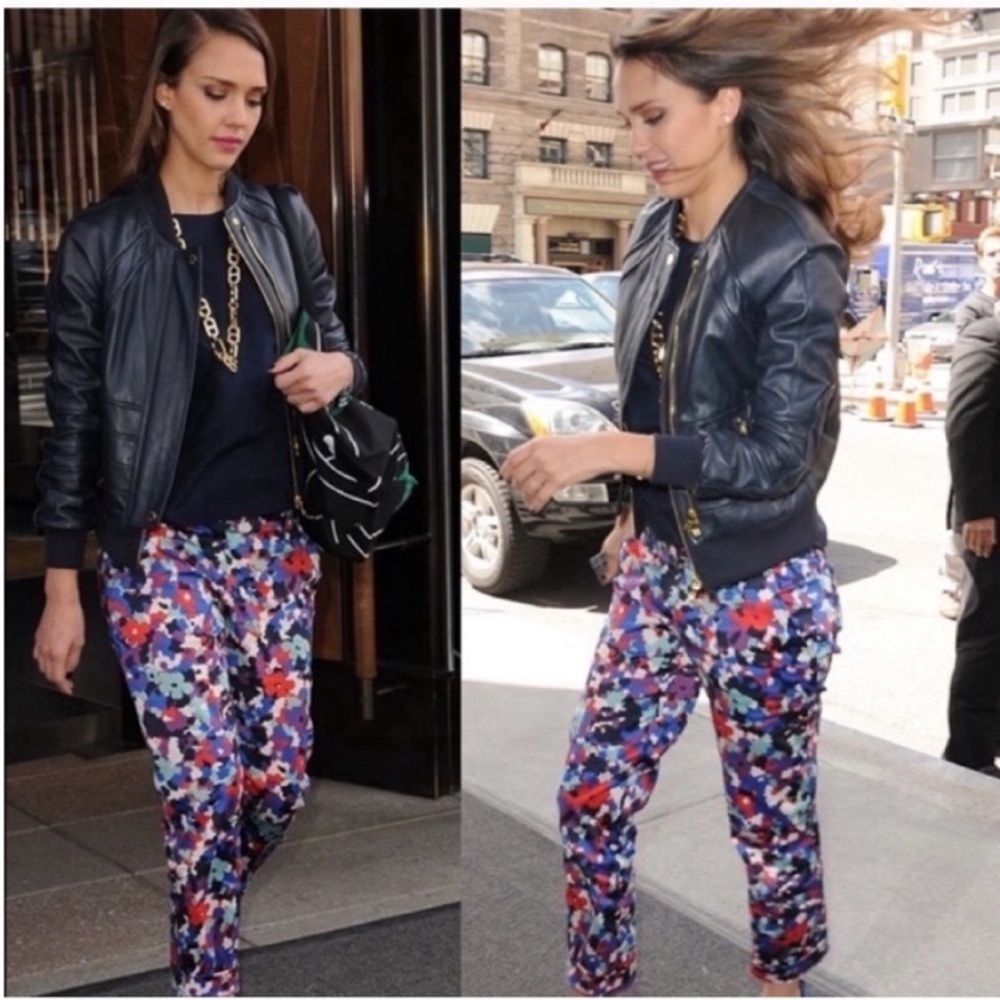 Tory Burch Pants Colorful Sateen Pants size 6